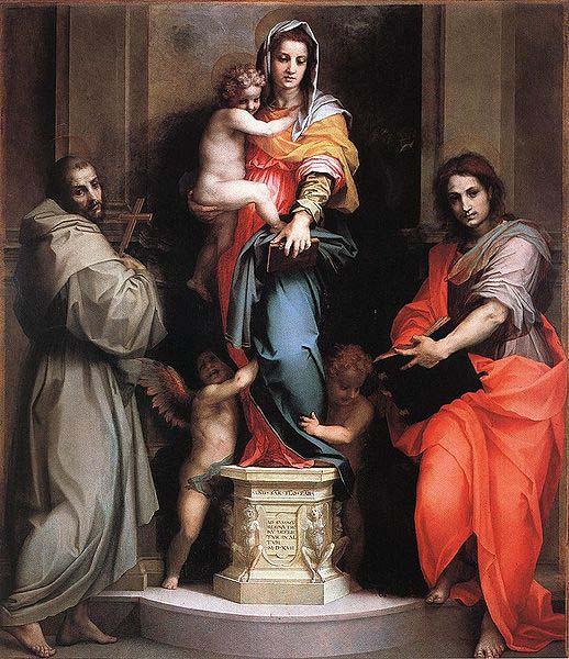 Andrea del Sarto The Madonna of the Harpies was Andrea major contribution to High Renaissance art. oil painting image